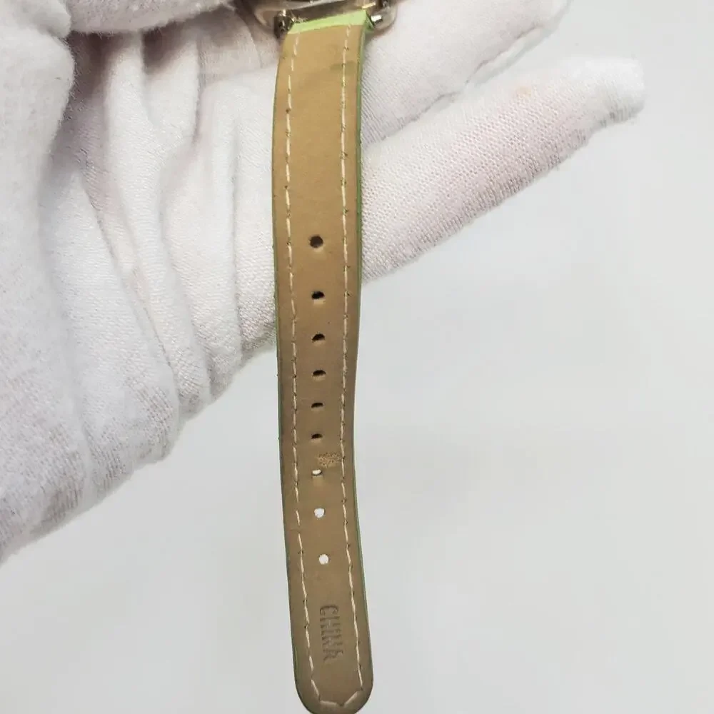 Disney Tinker Bell Silver Watch Green Band Women's Accessory